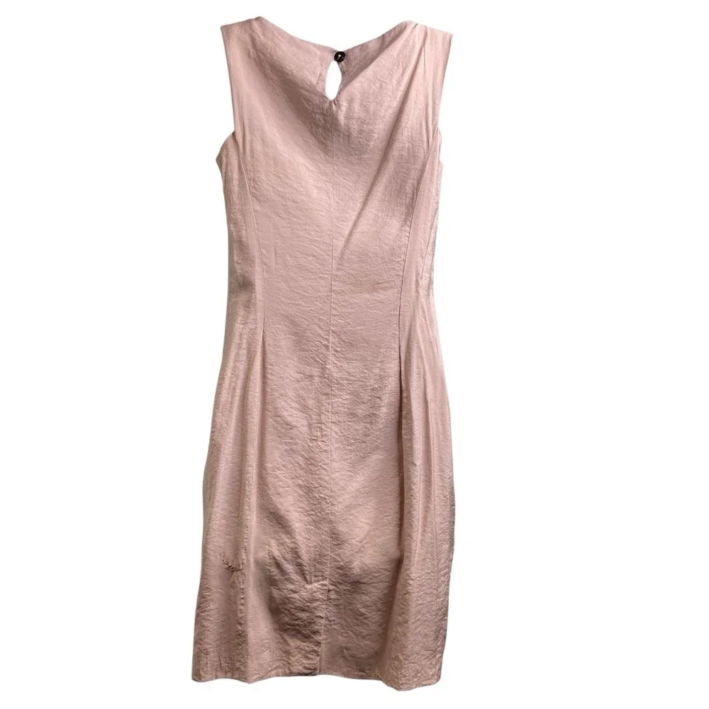 RODIKA ZANIAN Pink Mini Shift Dress 38/6 French‎ Modern Coquette Feminine Clean